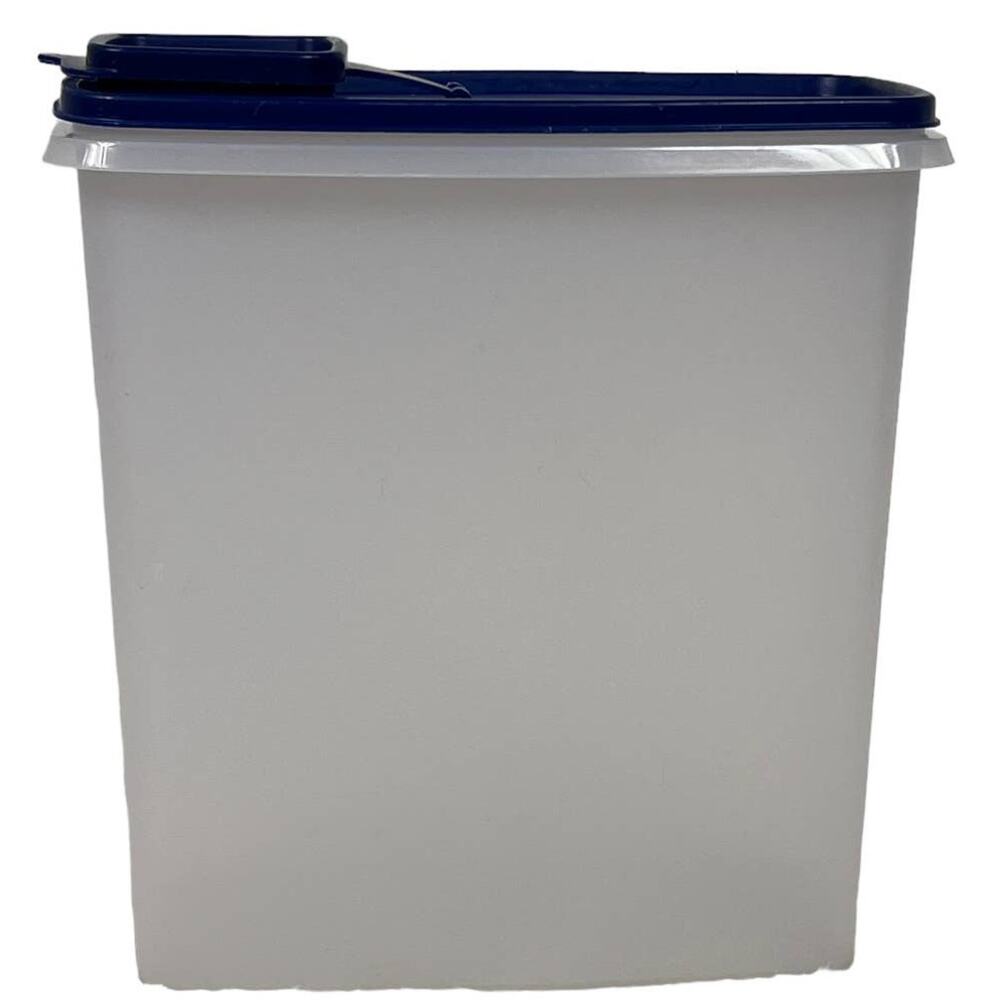 Tupperware Vtg 90's Modular Mates Super Cereal Keeper Store N Pour & Seal Blue